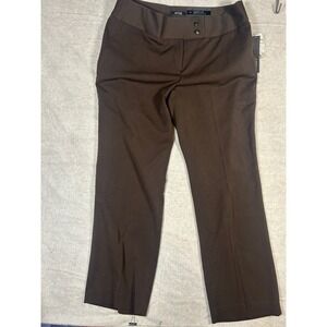 Apt 9 Women's Brown Straight Leg Dress Pants Size 18 Modern Fit.  New